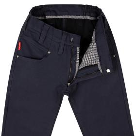 Thermo-Chino Regular-Fit mit edler Weboptik 