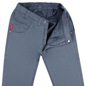 Slim-Fit Hose aus Leinenmix 
