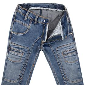 Designer Regular-Fit Jeans aus Stretch-Denim 